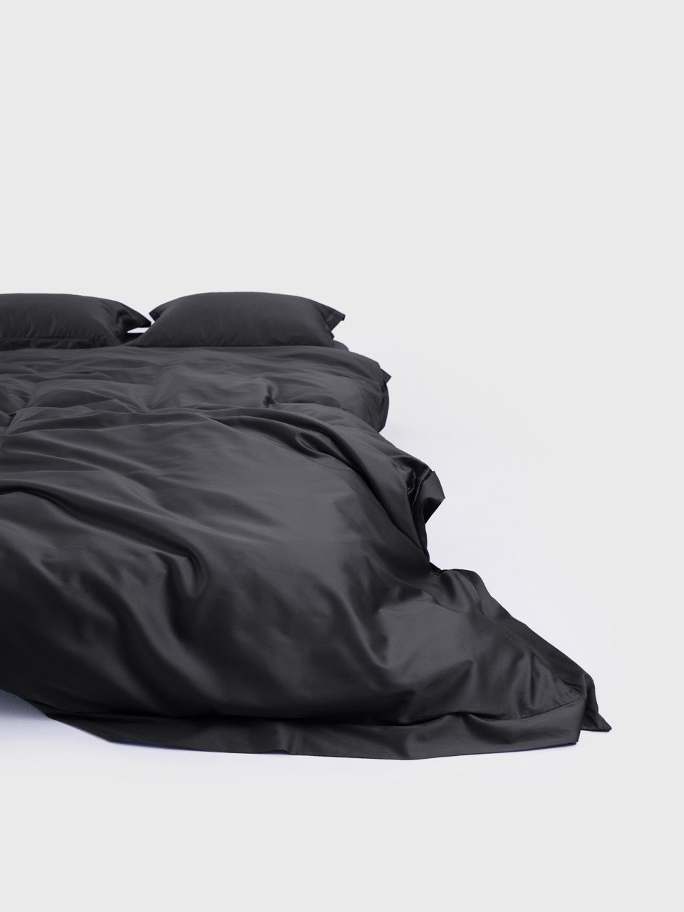 Sateen Duvet Cover Charcoal Night