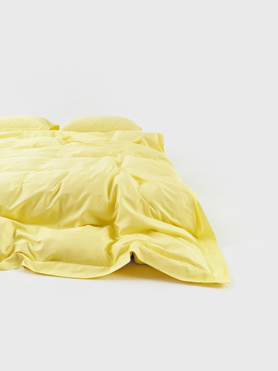 Sateen Duvet Cover Pastel Yellow