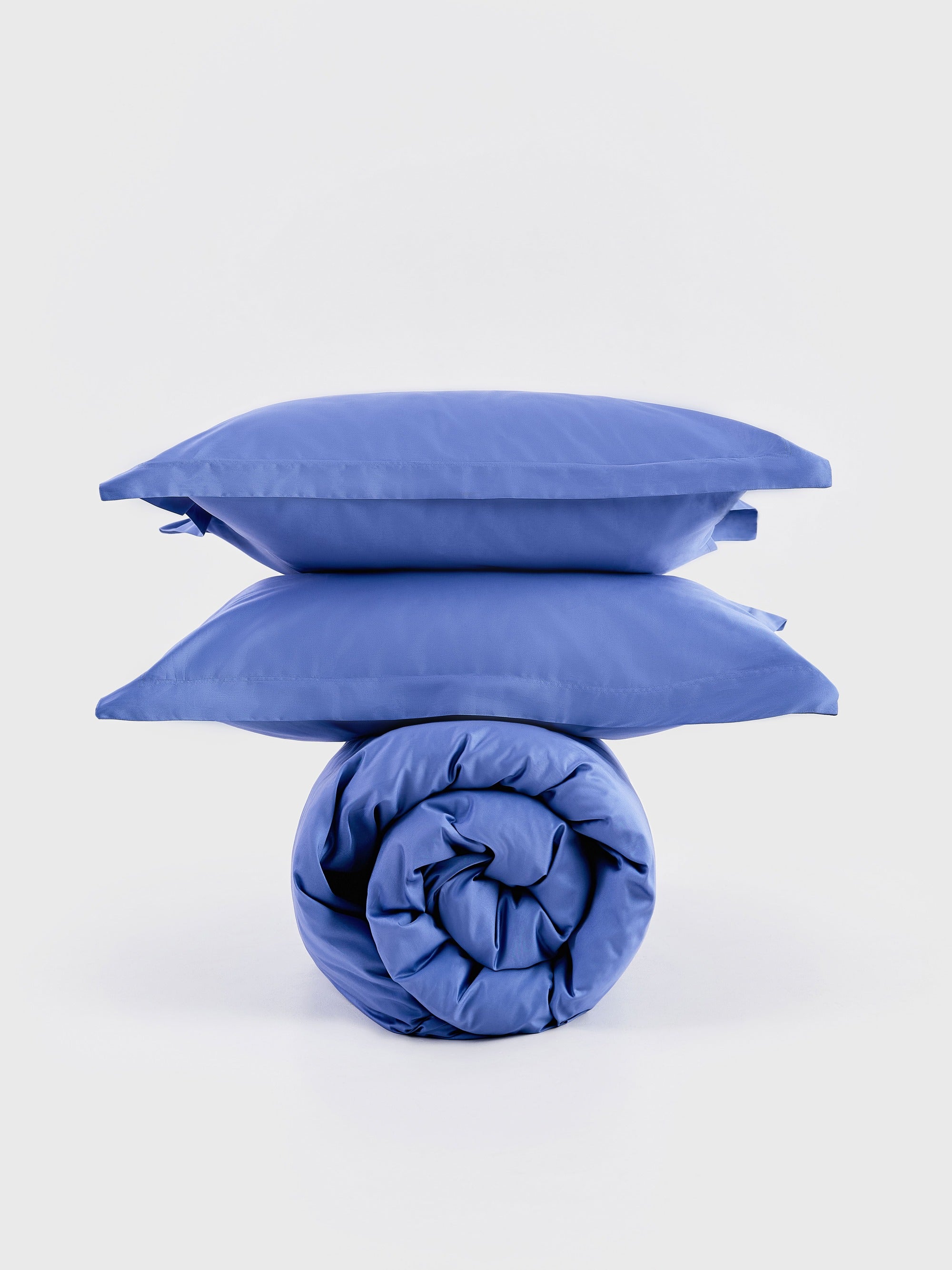 Satin-Set Indigoblau