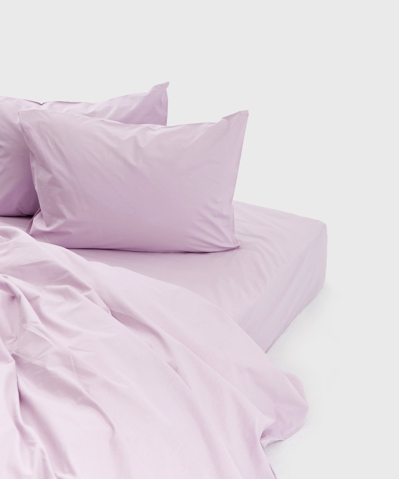 Percale Pillow Cases Pale Lupine