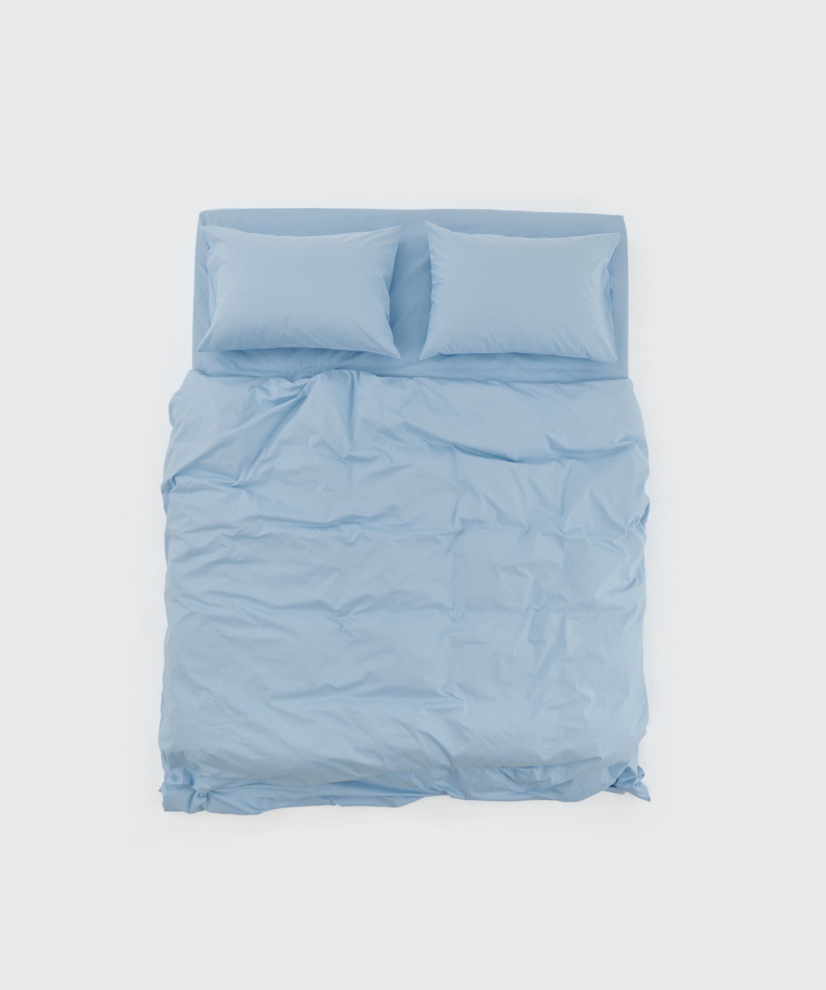 Percale Duvet Cover Baby Blue