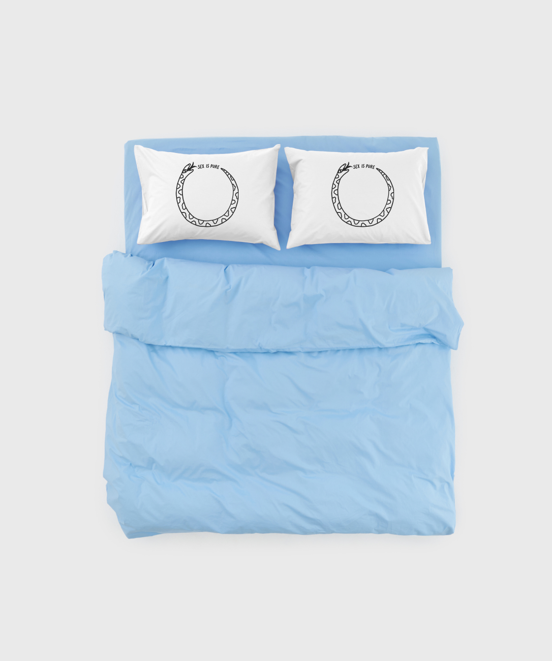 MERFYS X PURE. Ouroboros Pillowcases 80x80 cm (pack of two)